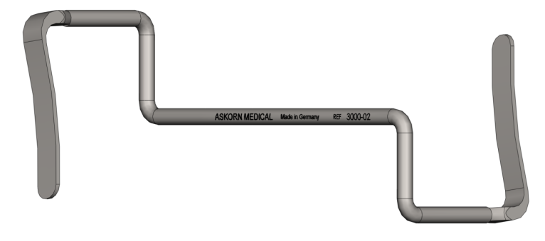 Conception et fabrication de l'Oxford MCL Retractor, aussi connu sous le nom de "Wiggly one" de part sa forme caractéristique !